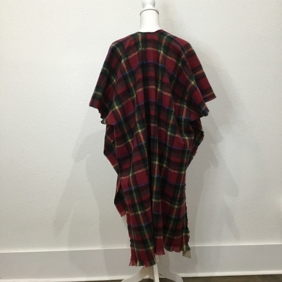 STYLINE Plaid Open Front Poncho - Picture 6 of 8